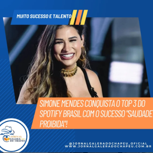 ‘Cintilante’ de Simone Mendes entra em lista de ‘Top Álbuns’ do Spotify Brasil; veja ranking