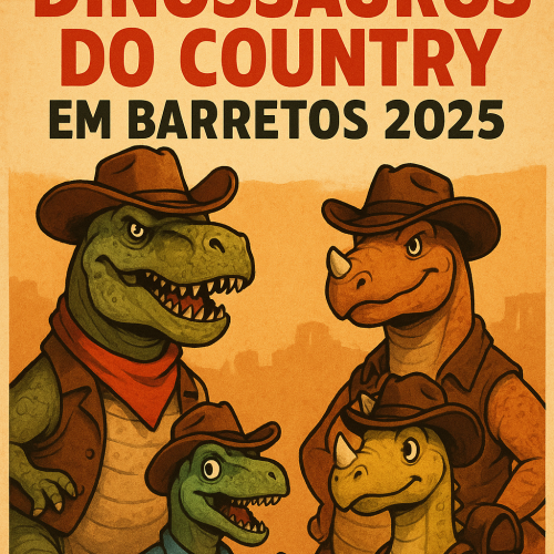 🦖💥 Os Dinossauros do Country marcando presença no maior rodeio do Brasil.  BARRETOS 2025!🌵🎶